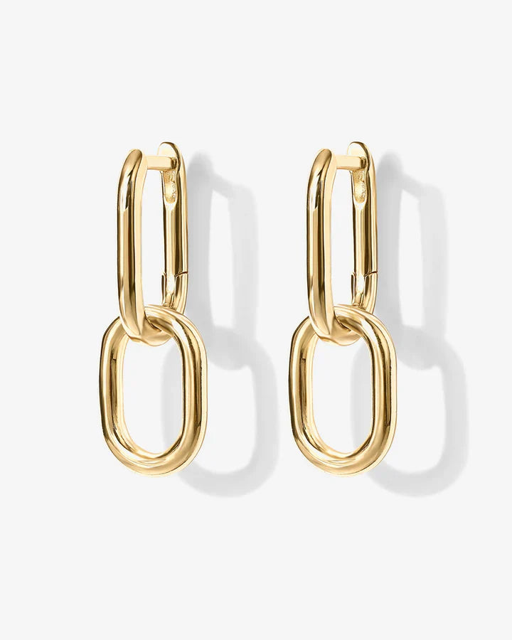 Convertible Paper Clip Link Hoops