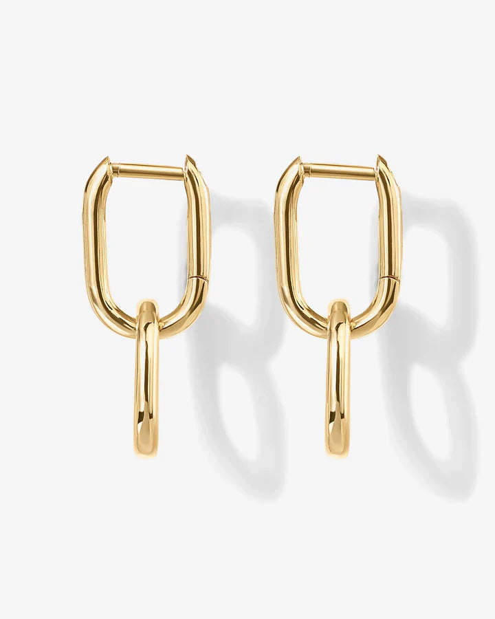 Convertible Paper Clip Link Hoops