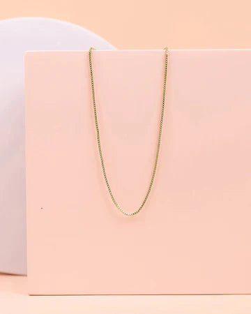 Box Chain Adjustable Necklace